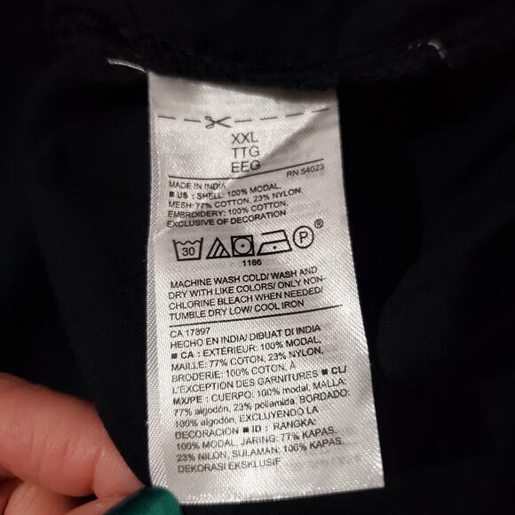 Old Navy NWT Lace Puff Sleeve Scoop Neck Blouse Top Womens Size XXL Black Goth - Picture 10 of 11